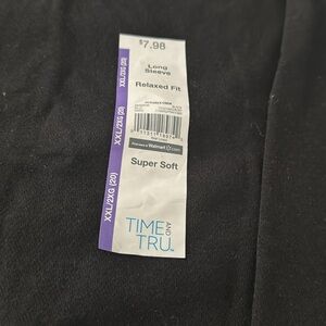 NWT 2pc set 2XL black sweat pants/ Jogger set top and bottom